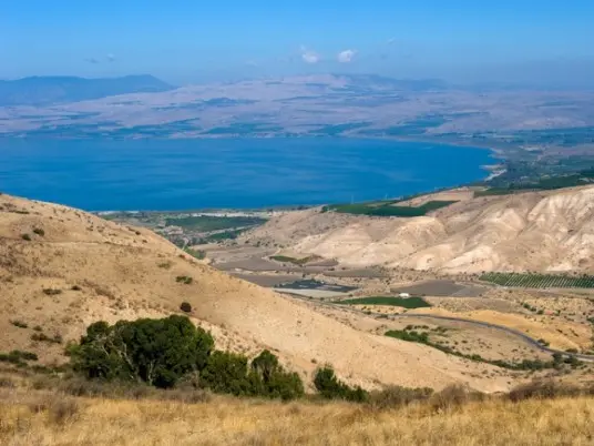 Galilejské jezero je jednou z nejníže položených vodních ploch na světě
