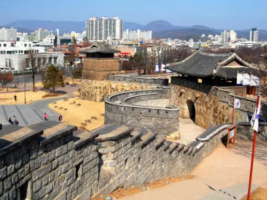 Pevnost Hwaseong – jak se Korejci seznámili s kladkou